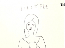 मीठे जापानी एनीमे लड़की बड़े उल्लू के साथ डिल्डो का आनंद ले रही है